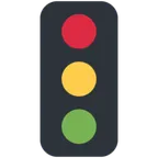 X / Twitterプラットフォームのvertical traffic light