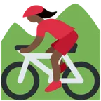 woman mountain biking: dark skin tone لمنصة X / Twitter
