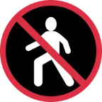 no pedestrians for X / Twitter-plattformen