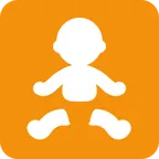 X / Twitter platformu için baby symbol