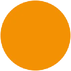 orange circle för X / Twitter-plattform