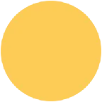 yellow circle for X / Twitter platform