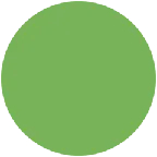 green circle para la plataforma X / Twitter