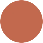 brown circle voor X / Twitter platform