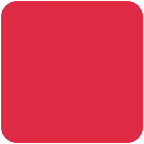 red square pour la plateforme X / Twitter