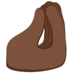 pinched fingers: dark skin tone per la piattaforma X / Twitter