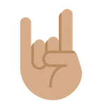 X / Twitter dla platformy sign of the horns: medium skin tone