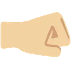 right-facing fist: medium-light skin tone für X / Twitter Plattform