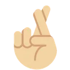 crossed fingers: medium-light skin tone per la piattaforma X / Twitter