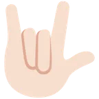 love-you gesture: light skin tone สำหรับแพลตฟอร์ม X / Twitter