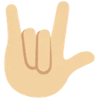 love-you gesture: medium-light skin tone per la piattaforma X / Twitter