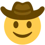 cowboy hat face para la plataforma X / Twitter