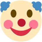 clown face สำหรับแพลตฟอร์ม X / Twitter