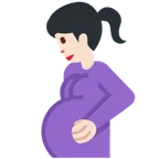 pregnant woman: light skin tone per la piattaforma X / Twitter