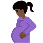 X / Twitter dla platformy pregnant woman: dark skin tone
