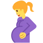 X / Twitter प्लेटफ़ॉर्म के लिए pregnant woman