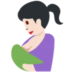 X / Twitter 플랫폼을 위한 breast-feeding: light skin tone