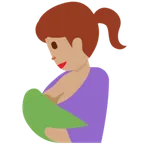 breast-feeding: medium skin tone สำหรับแพลตฟอร์ม X / Twitter