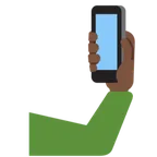 selfie: dark skin tone für X / Twitter Plattform