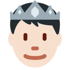 prince: light skin tone untuk platform X / Twitter