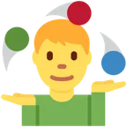 man juggling for X / Twitter platform