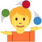 person juggling für X / Twitter Plattform