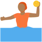 person playing water polo: medium-dark skin tone per la piattaforma X / Twitter