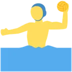 man playing water polo untuk platform X / Twitter