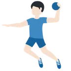man playing handball: light skin tone til X / Twitter platform
