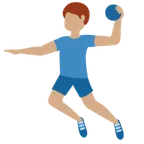 man playing handball: medium skin tone pentru platforma X / Twitter