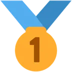 1st place medal для платформи X / Twitter