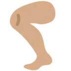 leg: medium skin tone untuk platform X / Twitter