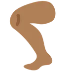 leg: medium-dark skin tone für X / Twitter Plattform