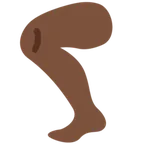 leg: dark skin tone สำหรับแพลตฟอร์ม X / Twitter