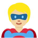 superhero: medium-light skin tone per la piattaforma X / Twitter
