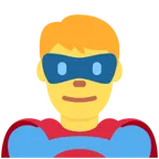 man superhero for X / Twitter platform