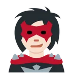 X / Twitter dla platformy woman supervillain: light skin tone