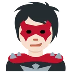 supervillain: light skin tone สำหรับแพลตฟอร์ม X / Twitter
