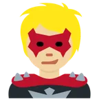 supervillain: medium-light skin tone für X / Twitter Plattform