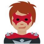 supervillain: medium skin tone สำหรับแพลตฟอร์ม X / Twitter