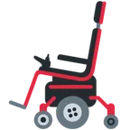 motorized wheelchair for X / Twitter-plattformen