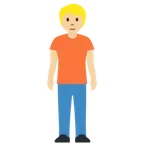 person standing: medium-light skin tone untuk platform X / Twitter