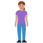 X / Twitter platformu için woman standing: medium skin tone
