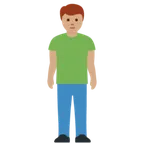 X / Twitter platformu için man standing: medium skin tone