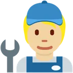 mechanic: medium-light skin tone til X / Twitter platform