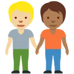 people holding hands: medium-light skin tone, medium-dark skin tone pentru platforma X / Twitter