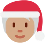 X / Twitter platformu için Mx Claus: medium skin tone
