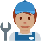 mechanic: medium skin tone per la piattaforma X / Twitter