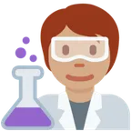 scientist: medium skin tone voor X / Twitter platform