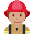 X / Twitter platformu için firefighter: medium skin tone